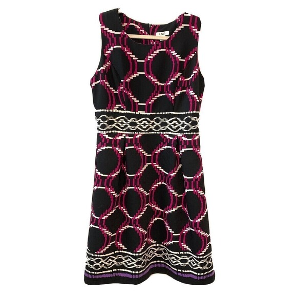 CATO Geometric Print Sheath Dress - Picture 1 of 5